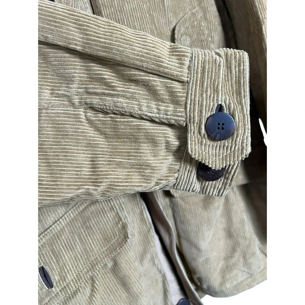 Vintage Corduroy Chore Barn Jacket‎ Mens Plaid Lined Heavyweight Denim Med IZOD